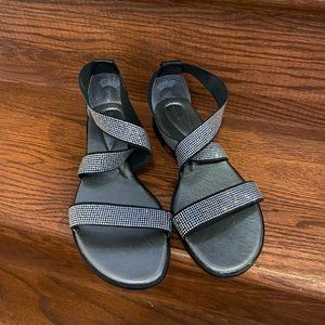 Andrew Geller Maddam Crystal Studded Sandal (Sz 11)
